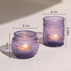 30pcs Assorted Purple Votive Candle Holders For Wedding Decorations  Boho Glass