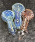 3 Extra Small Hand Blown Glass Spoon Tobacco Hand Pipe Free Shipping Usa Made 
