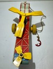Vintage 1950s Fisher Price Happy Little Helicopter Wood Wooden Childs Pull Toy