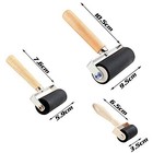 3 Pack Rubber Roller - Brayer Rollers With 3 Size For Crafting Black