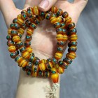 7 8mm Vintage 108 Prayer Mala Bead Tibetan Yak Bone Buddhism Meditation Necklace