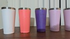 Lot Of 8 Rtic Pint Tumblers 16 Oz Cup   White Blue Purple Pink Salmon   No Lids