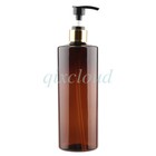 Bulk 500ml 16 Oz Empty Plastic Lotion Gold Pump Bottles For Cosmetic Gel Shampoo