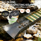 37pcs Gold Panning Kit 50  Folding Sluice Box Aluminum Mining Equipment Set