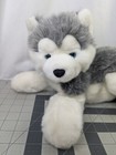 Husky Wolf Dog Plush 18 Inch Blue Eyes A a Stuffed Animal Toy