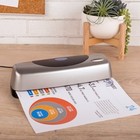 Swingline Electric Portable Desktop Punch  3 Holes  8 1 2  Centers  15 Sheets