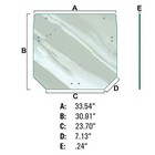 Rear Upper Glass Fits 5055e 5065e 5075e 5085m 5100m 5100mh 5115m R261272