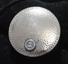 Antique Tufts University Junior Prom 1925 Silver Plated Art Deco Makeup Compact