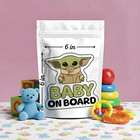 Baby On Board Signs For Car  Cute Little Alien  Waterproof And Uv-resistant Baby