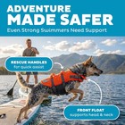 Dog Life Jacket Adjustable Reflective Life Vest Orange Medium