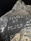 Pewter By Pierce Oyster Shell Dish Cast Metal Nut Bowl Signed Nautical Trinket