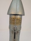 Vtg 1957 Astro Mfg Rocket Ship Mechanical Coin Bank Berzac Creation Space Age