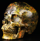 Huge 5 0  Realgar Carved Crystal Skull  Super Realistic  Crystal Healing