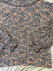 Multicolor Chunky Knit Cowl Neck Sweater - Xxl  18 