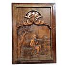 Breton Brittany Wood Carving Panel 20 12 In Antique French Architectural Salvage