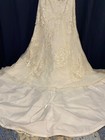 David s Bridal Wedding Dress Mermaid Style Lace 3 4 Sleeve Color Ivory Size 10