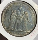         1876 France 5 Francs Xf    Silver Coin