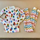 Hanna Andersson Easter Eggs Pj   s Size 160  14-16  2 Piece Long Pajamas  Organic