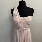 David s Bridal Bridesmaid Dress Petal Pink Convertible Top Strapless Size 2 Prom