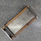 Vintage Chitarra Pasta Maker Cutter Wood Cast Aluminum Dual-sided Italian Style