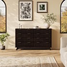 8 Drawer Dresser Wood Chest Of Drawers For Bedroom Large Modern Storage Cabinet