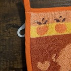 Vintage 70s Potholder Hotpad Pink Pig Cottage Folk Art Country Farm Terry Cloth