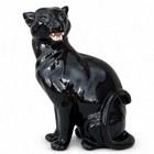  Mcm  Black Panther Cougar Ceramic 22  Large Floor Decor Excellent Condition 