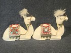 Vintage Holt Howard Christmas Camel Candleholders Pair Rare