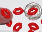 2pc Miniature Dollhouse Tiny Jewelry Making Kylie Sealed With A Kiss Red Lips 