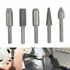 5pcs Metal Cutter Drill Bits Rotary Bits Rasp For Steel Grinding Carving Durable