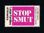 Stop Smut Poster Stamp - Fairfield Connecticut