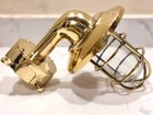 Exterior Design Brass Wall Mount Light Fixture With Shade And Junction Box