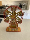 Vintage Rare 1930 s J chein Tin Litho Hercules Ferris Wheel Wind-up Toy