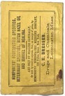 1869 Humphreys Manual Homeopathy Medicine Disease Cures Quack Remedies Eighth Ed