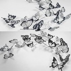 54 Pcs Black 3d Butterfly Wall Decor - Decoration Party Cake 54 Black