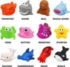 Bath Floating Toys Light Up Ocean Animal Set Flash Led Light Water Tub Game 12pc