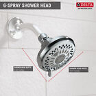 Delta 6-setting Shower Head Chrome-certified Refurbished