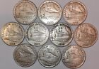 Greece   1930  20 Drachmai  poseidon  lot Of 10 Silver Coins    