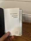 At-a-glance Telephone   Address Book Pocket Size Faux Croc Skin Brown 80-402-00