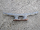 Vintage 10  Cast Iron Dock Cleat Or Nautical Decor   Painted   Magnetic Iron