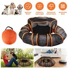 Portable Pet Cat Dog Playpen Play Tent Tunnel Compound House Outdoor Enclosure