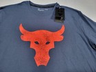 Project Rock Under Armour The Rock Mens Brahma Bull Shirt 1361733-044 Gray