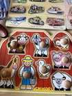 Lot Of 6 Wooden Puzzles Melissa   Doug Sound Puzzles Wood N Things Farm Animals 
