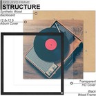 Engineered Wood Vinyl Record Frame For The Wall Display Album Cover  Black 12 5 