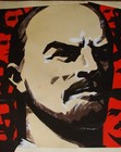 Ukrainian Soviet Ussr Painting Poster Cubism Symbolism Lenin Politics People Red