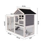 Vimguard Wooden Rabbit Hutch Cage House Habitat Animal Pet Chicken Coop Outdoor