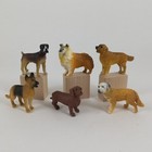 Safari Ltd Dog Lot Collie Boxer Golden Retriever Dachshund Figures Toys  6 Pcs 