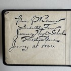 Antique 1921 Autograph Album American Junior High School Ornamental Penmanship