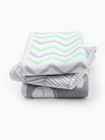 3-pack Burp Cloths     Cotton  Soft  Large   Absorbent 3-layer Towels For Newborn
