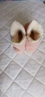 Women   s Pink Bootie Slippers Faux Fur Lined Slip-on Closed Toe Us 11 5